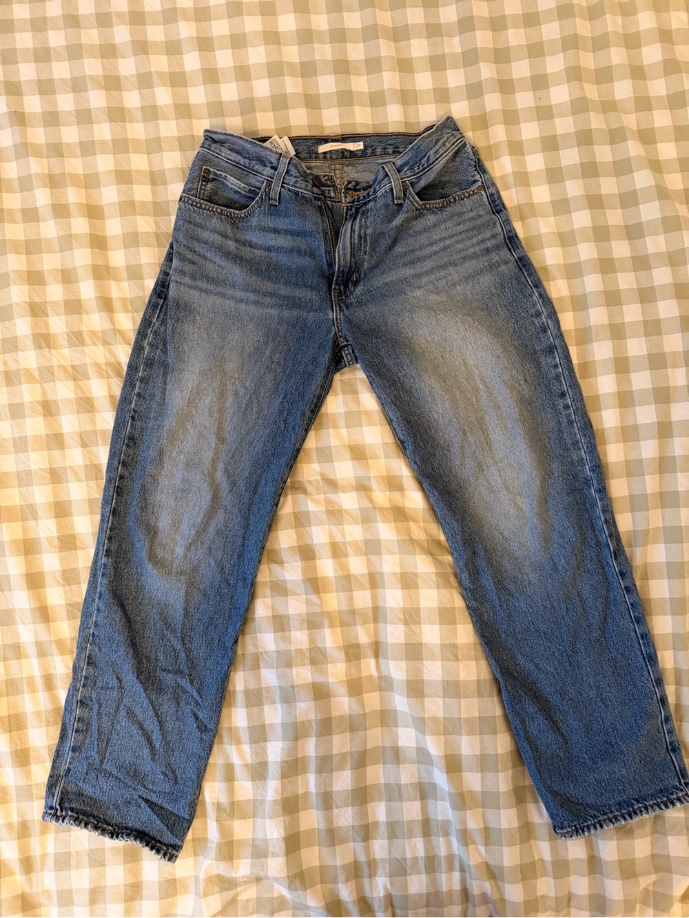 Levi's Straight Leg Blue Denim Jeans